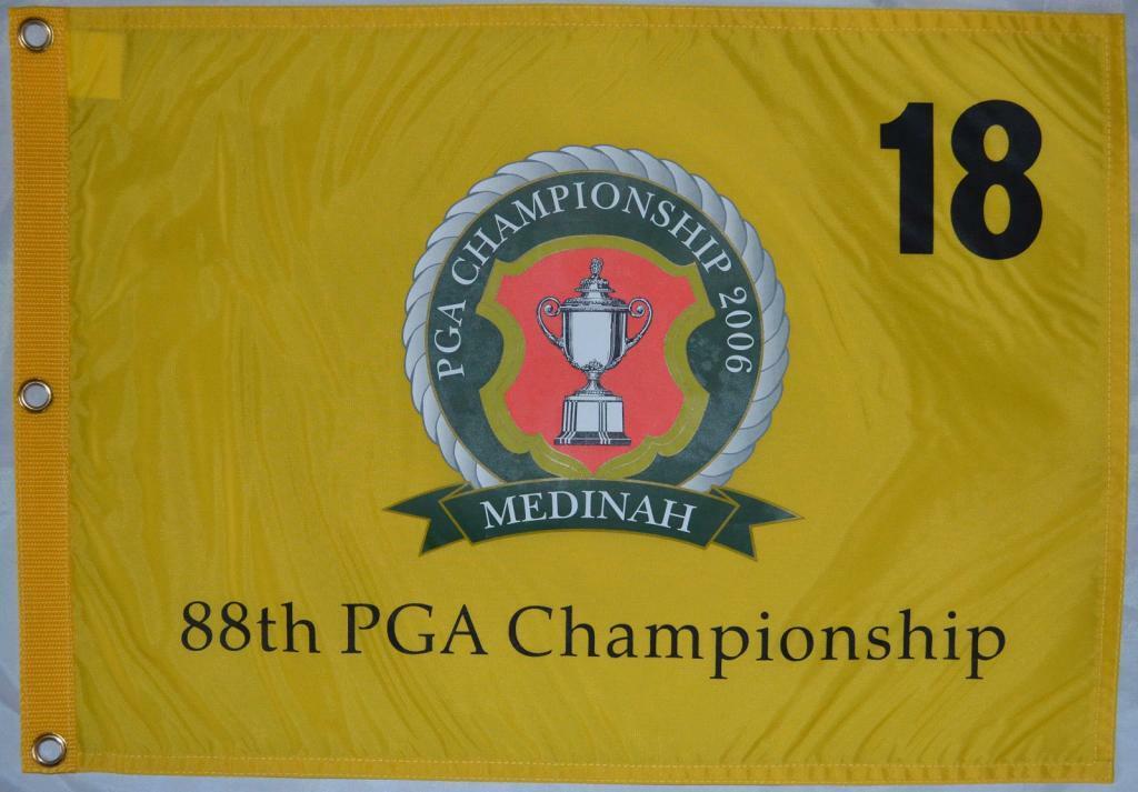 2006 Official Pga Championship (medinah) Screen Print Golf Flag