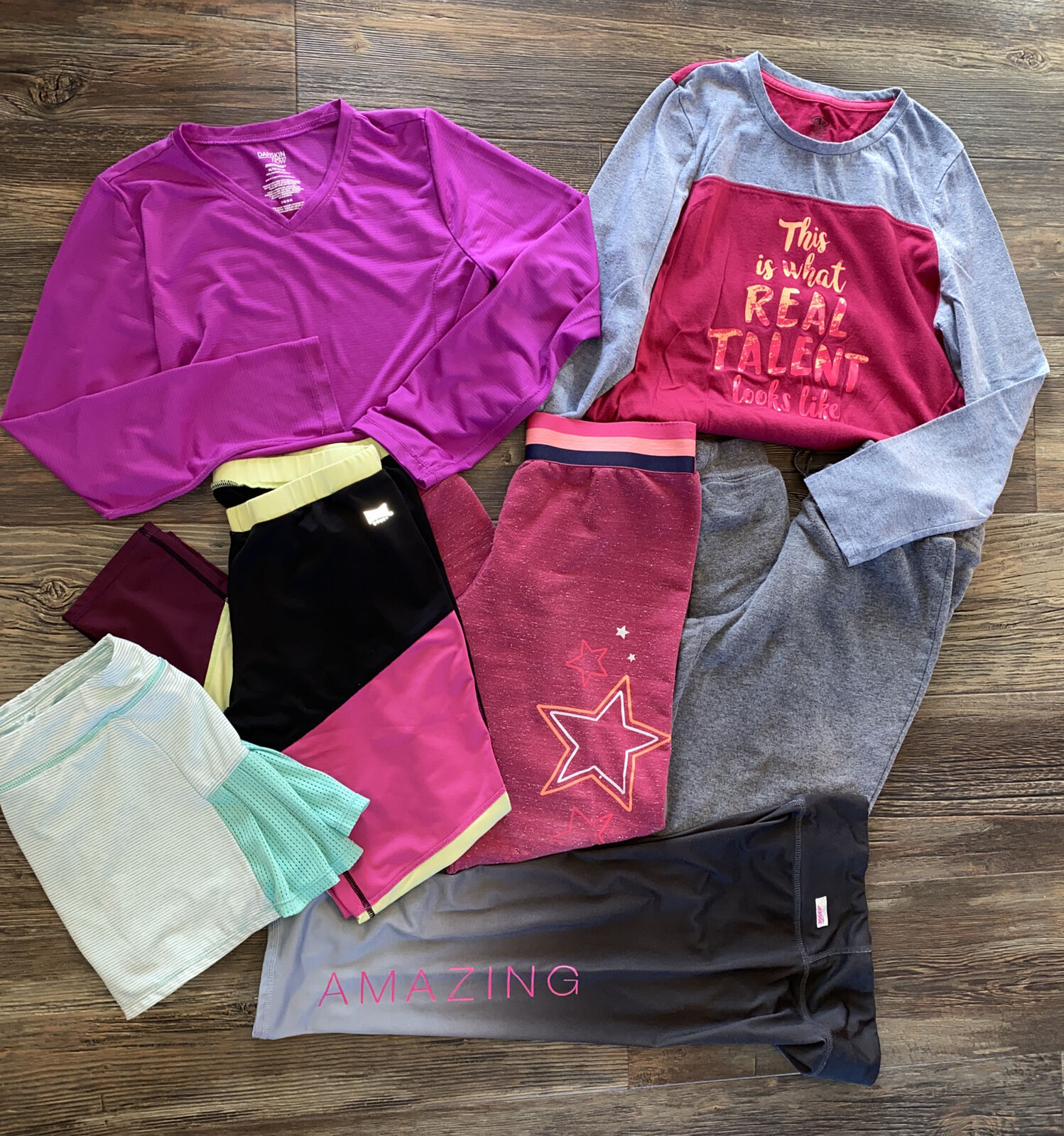 Lot Of Athletic Clothing Activewear Sweats Girls Sz 14/16 Xl Walmart