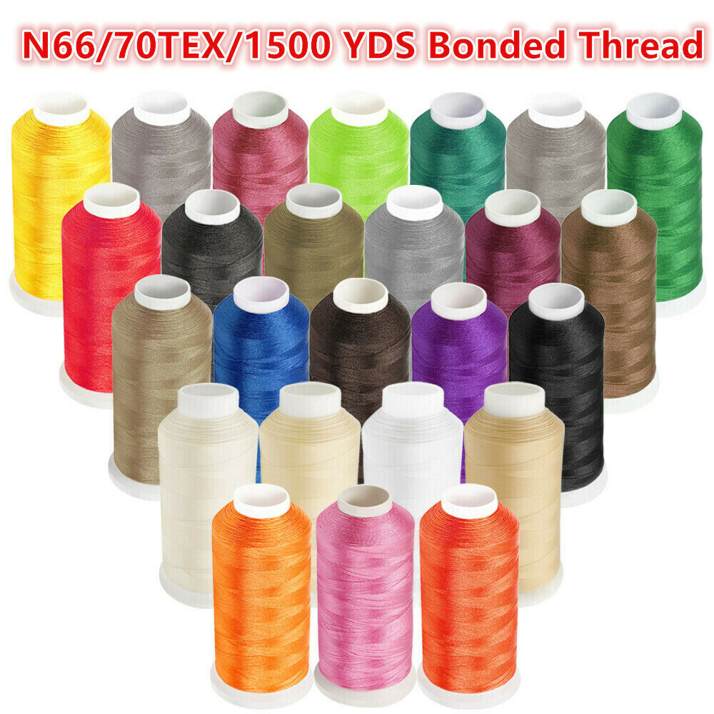 1500yd Nylon Sewing Bonded Thread #69 N66 T70 For Upholstery Leather Beading