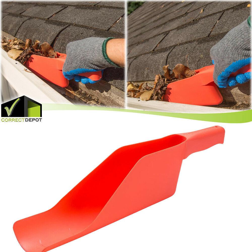 Gutter Getter Scoop Cleaning Roof Tool Flex To Fit Dirt Debris Remove Multi Use