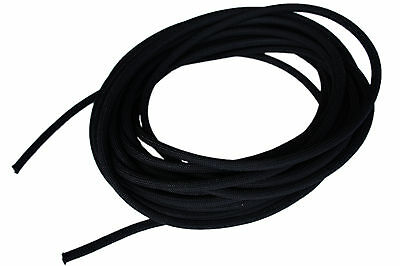 Usa 1/4" X 50' Bungee Cord Shock Cord Bungie Cord Marine Grade Stretch Cord Blk